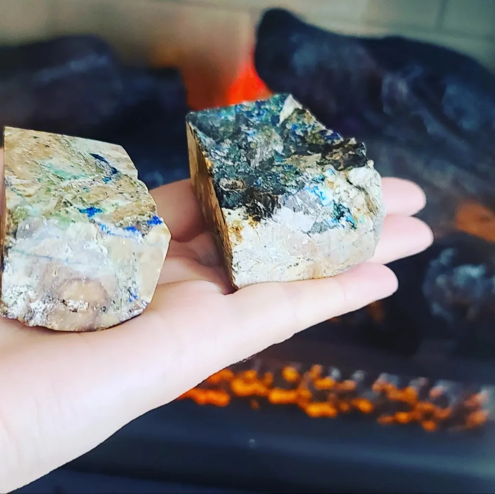 Azurite Crystal points - Picture 2 of 5